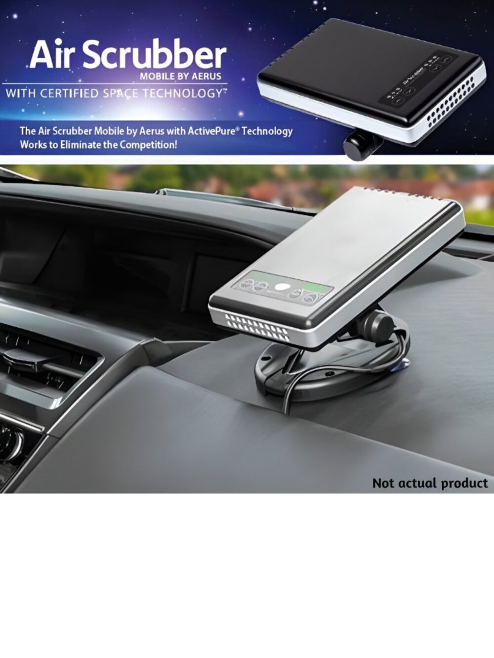 Aerus Mobile Air Scrubber, Portable Air Purifier with Certified Space Technology